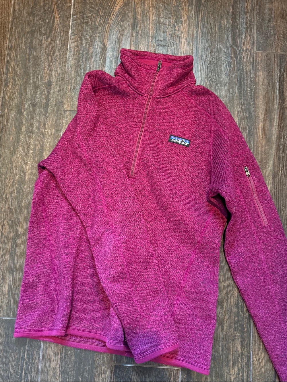 Patagonia Women's Magenta 1/4 Zip Better Sweater Pullover